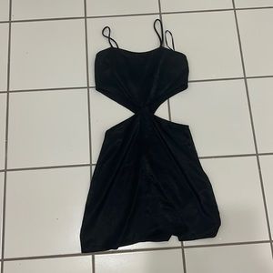 Cut Out Black Mini Dress